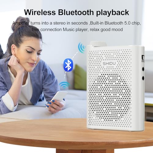 SHIDU Bluetooth Power Voice Amplifier for Teachers Classroom Speech Training Meeting
| Rechargeable Personal Bluetooth