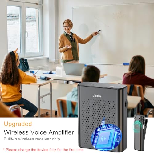 Newest Voice Amplifier with Wireless Lavalier Microphone for Classroom Black  
Newest Voice Amplifier with Wireless Lava