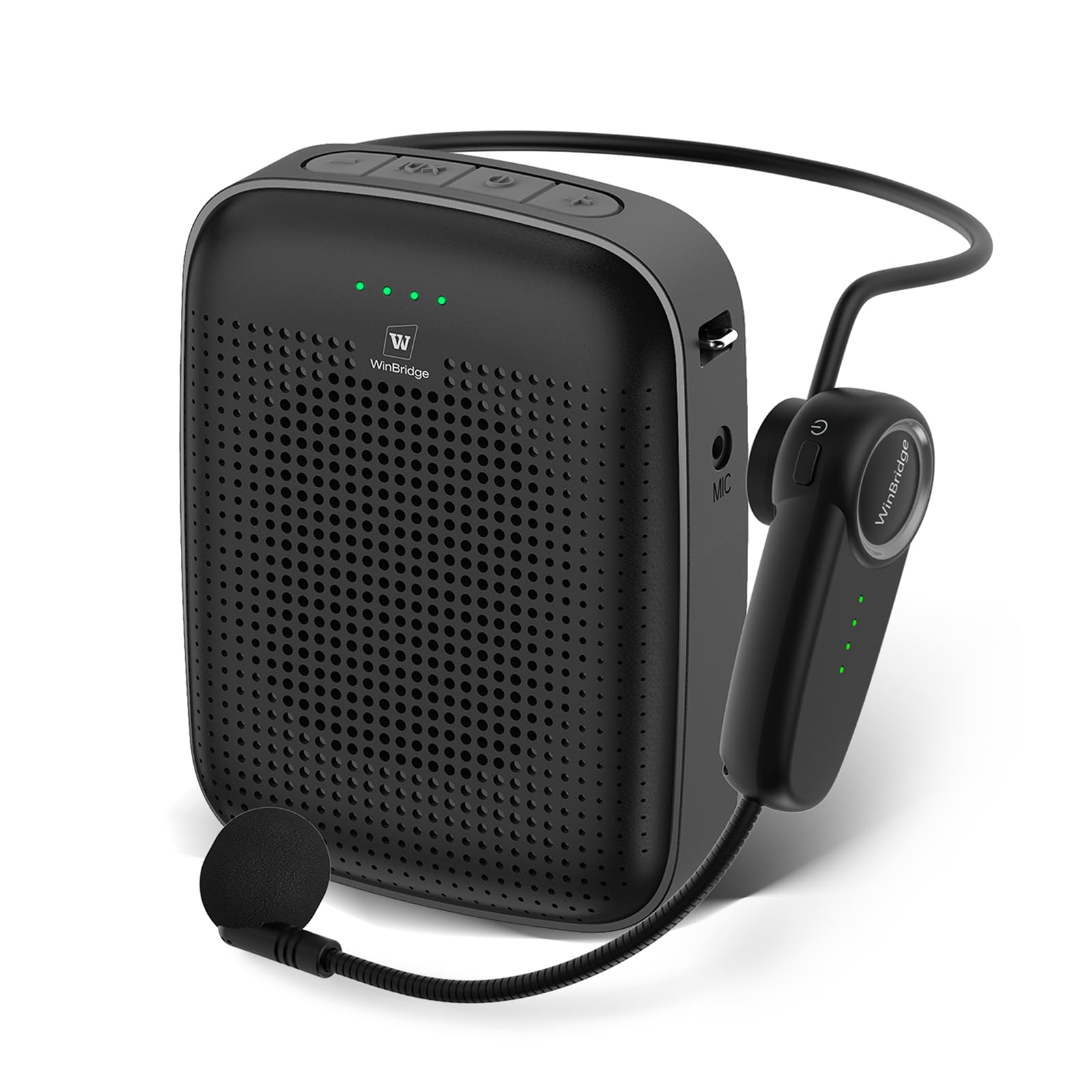 Wireless Bluetooth Voice Amplifier for Teachers A002 - 15W Portable Mini Amplifier Speaker with Wireless Microphone Head